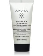 Apivita Cleansing Milk Face & Eyes tisztító tej 3 in 1 az arcra és a szemekre 50 ml