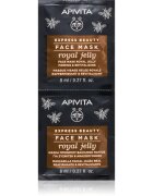 Apivita Express Beauty Anti-aging Face Mask Royal Jelly revitalizáló arcmaszk feszesítő hatással 2x8 ml
