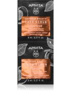 Apivita Express Beauty Apricot gyengéd bőrradír 2x8 ml