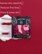 Apivita Express Beauty Firming Face Mask Grape ránctalanító és feszesítő arcpakolás 2x8 ml