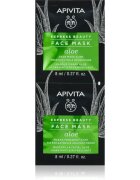 Apivita Express Beauty Moisturizing Face mask Aloe felfrissítő hidratáló maszk az arcra 2x8 ml