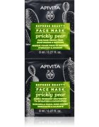 Apivita Express Beauty Moisturizing Face Mask Prickly Pear nyugtató arcmaszk hidratáló hatással 2x8 ml