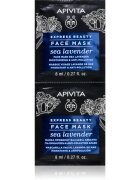 Apivita Express Beauty Moisturizing Face Mask Sea Lavender arcmaszk hidratáló hatással 2x8 ml