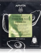 Apivita Express Beauty Moisturizing Tissue Face Mask Avocado hidratáló gézmaszk az arcbőr megnyugtatására 10 ml