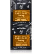 Apivita Express Beauty Nourishing Face Mask Honey hidratáló és tápláló maszk az arcra 2x8 ml