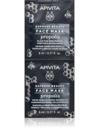 Apivita Express Beauty Purifying Face Mask Propolis tisztító fekete maszk zsíros bőrre 2x8 ml