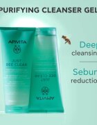 Apivita Just Bee Clear Purifying Cleanser Gel tisztító gél az arcbőrre pattanások ellen 200 ml