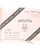Apivita Natural Soap Rose & Black Pepper tisztító kemény szappan 125 g