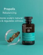 Apivita Oily Hair Oil Balance Shampoo mélyen tisztító sampon a zsíros fejbőrre az erős és fénylő hajért 250 ml