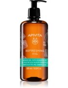 Apivita Refreshing Fig Shower Gel felfrissítő tusfürdő gél esszenciális olajokkal 500 ml