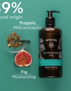 Apivita Refreshing Fig Shower Gel felfrissítő tusfürdő gél esszenciális olajokkal 500 ml