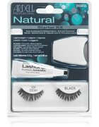 Ardell Natural ragasztható műszempilla ragasztóval 101 Demi Black 4 db