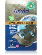 Astrid Hyaluronic Gold gézmaszk a bőr azonnali feszesítésért és kisimításáért 1 db