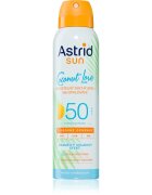 Astrid Sun Coconut Love hűsítő láthatatlan napozó spray SPF 50 magas UV védelemmel 150 ml
