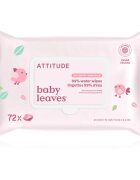 Attitude Baby Leaves Water Wipes nedves törlőkendők illatmentes 72 db