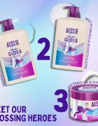 Aussie Oh My Gloss Shampoo sampon a fénylő és selymes hajért 1000 ml