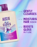 Aussie Oh My Gloss Shampoo sampon a fénylő és selymes hajért 1000 ml