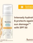 Aveeno Calm + Restore hidratáló tej az arcra SPF 50 50 ml
