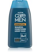 Avon Care Men Essential 3 az 1 sampon kondicionáló és tusfürdő 200 ml