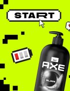 Axe Black tusfürdő gél arcra testre és hajra 900 ml