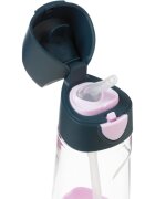 B.Box Bottle with Straw kulacs szívószállal Indigo Pink 1 db