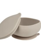 B.Box Silicone Bowl szilikon tálka kupakkal Beige 300 ml