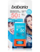 Babaria Blue Face Sun Stick védő hidratáló stick az arcra és az érzékeny részekre SPF 50 20 ml