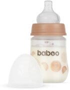 Baboo Anti-colic Feeding Bottle antikólikás cumisüveg gyermekeknek születéstől kezdődően Au Naturale 0 m+ 1 db