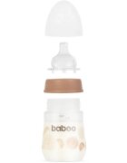 Baboo Anti-colic Feeding Bottle antikólikás cumisüveg gyermekeknek születéstől kezdődően Au Naturale 0 m+ 1 db