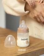 Baboo Anti-colic Feeding Bottle antikólikás cumisüveg gyermekeknek születéstől kezdődően Au Naturale 0 m+ 1 db