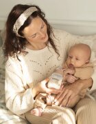 Baboo Anti-colic Feeding Bottle antikólikás cumisüveg gyermekeknek születéstől kezdődően Au Naturale 0 m+ 1 db