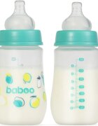 Baboo Anti-colic Feeding Bottle antikólikás cumisüveg Lagoon Fiesta 3 m+ 1 db