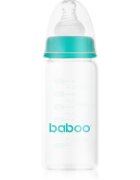 Baboo Anti-Colic Glass Bottle antikólikás üvegből készült cumisüveg 0m+ 120 ml