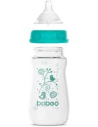 Baboo Anti-colic Glass Feeding Bottle Wide Neck cumisüveg üvegből 3m+ 1 db