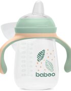 Baboo Cup with Silicone Spout bögre fogantyúval Peachy Keen 6m+ 1 db