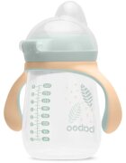 Baboo Cup with Silicone Spout bögre fogantyúval Peachy Keen 6m+ 1 db