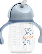 Baboo Cup with Silicone Straw bögre szívószállal Blue Haze 9m+ 1 db