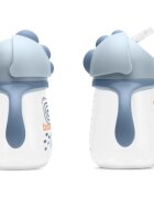 Baboo Cup with Silicone Straw bögre szívószállal Blue Haze 9m+ 1 db