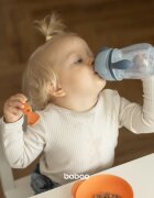 Baboo Cup with Silicone Straw bögre szívószállal Blue Haze 9m+ 1 db