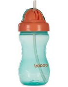 Baboo Cup with Silicone Straw kulacs szívószállal Green 9m+ 360 ml