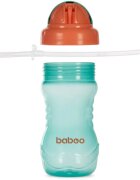 Baboo Cup with Silicone Straw kulacs szívószállal Green 9m+ 360 ml