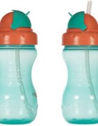 Baboo Cup with Silicone Straw kulacs szívószállal Green 9m+ 360 ml
