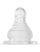 Baboo Liquid Silicone Teat Fast Flow etetőcumi Narrow Neck 6m+ 2 db