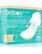 Baboo Postpartum Maternity Pads szülés utáni betétek eldobható L méret 8 db