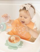 Baboo Silicone Bib előke Peachy Keen 4m+ 1 db