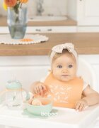Baboo Silicone Bowl szilikon tálka tapadókoronggal Peachy Keen 6m+ 1 db