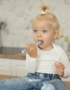 Baboo Silicone Spoon kiskanál Blue Haze 6m+ 1 db