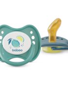Baboo Soothers Orthodontic Latex with Case cumi Lagoon Fiesta 6-12 m 2 db