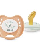 Baboo Soothers Orthodontic Latex with Case cumi Peachy Keen 0-6 m 2 db