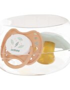 Baboo Soothers Orthodontic Latex with Case cumi Peachy Keen 0-6 m 2 db